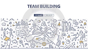 Team Building Doodle Concept photo