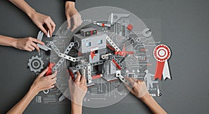 Team Building Robot Construction: Collaborative Innovation and Teamwork