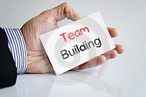 Team building text concept