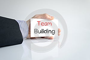 Team building text concept