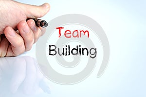 Team building text concept