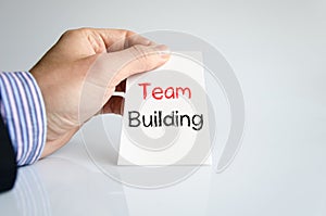 Team building text concept