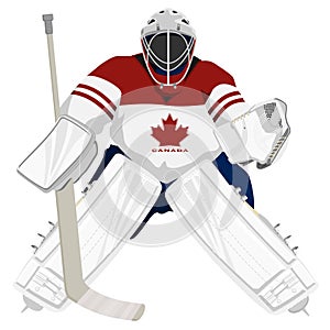 Team Canada hockey goalie