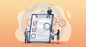 Team collaborating on cloud-based project management