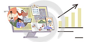 Data-Driven Collaboration and Productivity Management with Growth and Success Visualization