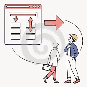 Team collaborating on website design and development project