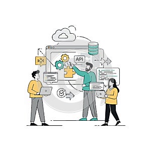 Team Collaboration on API Integration and Cloud Data System Architecture in Software Development