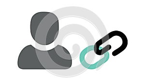 Team Collaboration and Interconnected Users Icon, vector design Generative AI