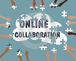 Team Collaboration Online Jigsaw Pieces