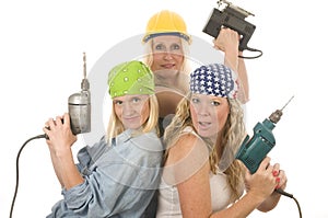 team construction ladies tools