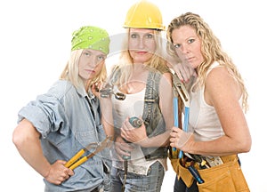 team contractor construction ladies