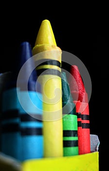 Team of crayons