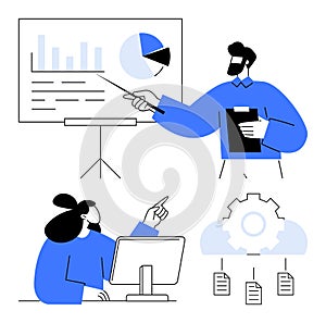 Team Collaboration on Data Presentation and Cloud-Based File Sharing for Project Management