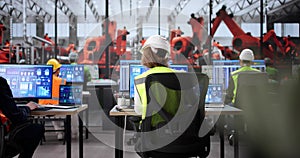 Team of diverse engineers using Scada software