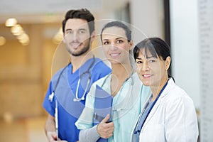 team doctors looking at camera