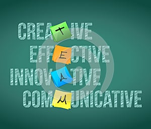 Team education words illustration design