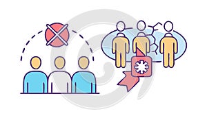 Team Feedback and Collaboration, vector design Generative AI