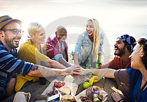 Team Friendship Leisure Vacation Togetherness Fun Concept