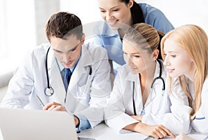 Team or group of doctors working
