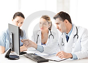 Team or group of doctors working