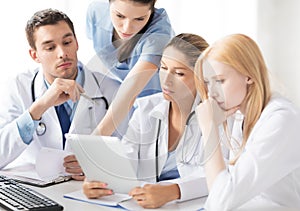 Team or group of doctors working