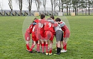 Team huddle