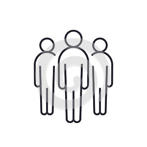 Team icon, Crowd of people vector icon