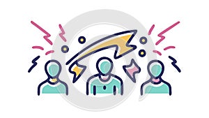 Team Innovation Energy: Collaborative Idea Generation, vector design Generative AI