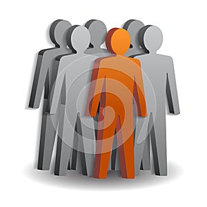 Team leader. Company boss. Teamwork.