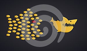Team Leader Concept - Fish Swarm Formation