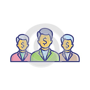 Team leader Vector Icon which can easily modify or edit