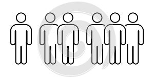 Team people community icon set.