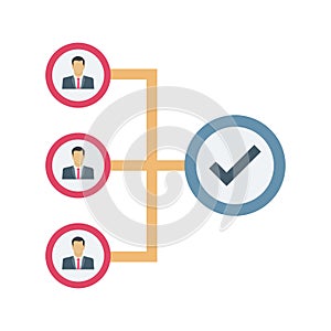 Team performance Isolated Vector icon which can easily modify or edit