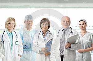 Team portrait of medical professionals