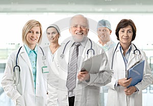 Team portrait of medical professionals