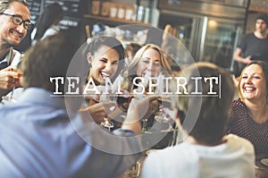 Team Spirit Toast Tgether Team up Socialize Concept