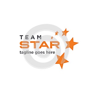 Team Star Human Advisory Management Logo Design Template