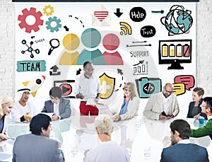 Team Support Care Help Trust Collaboration Concept