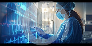 Team surgeon at work on operating in hospital.