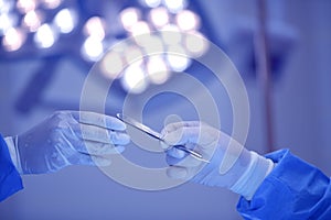 Team surgeon at work on operating room