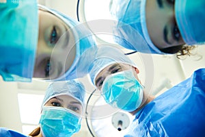The team of surgeons