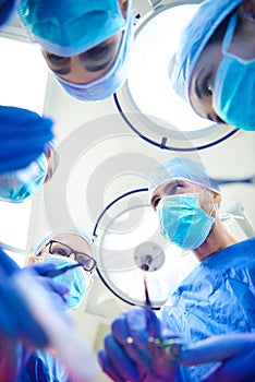 The team of surgeons