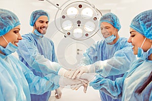 Team surgeons at work