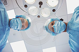 Team surgeons at work