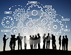 Team Teamwork Goals Strategy Vision Business Support Concept photo