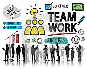 Team Teamwork Group Collaboration Organization Concept