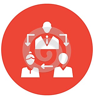 Team, teamwork Isolated Vector Icon can be easily edit and modify