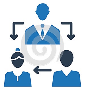 Team, teamwork Isolated Vector Icon can be easily edit and modify