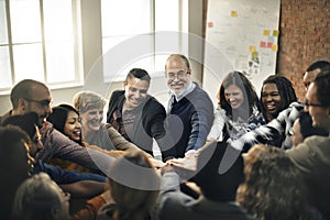 Team Teamwork Join Hands Partnership Concept