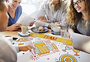 Team Teamwork Partnership Collaboration Concept